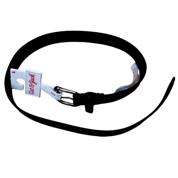Boys' Basic Belt - Cat & Jack Black, Large (30") - Picture 2 of 5
